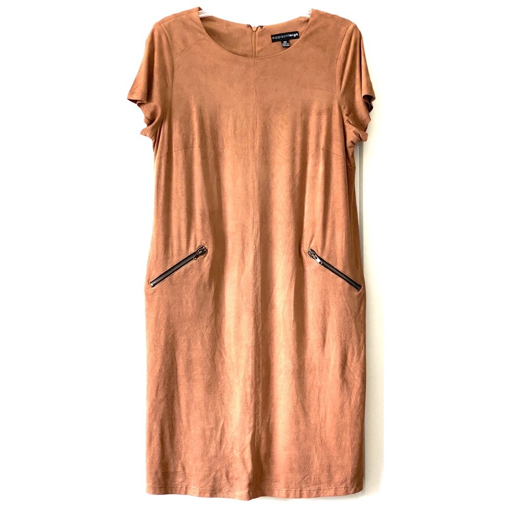 NEW Madison Leigh Faux Suede Tunic Dress